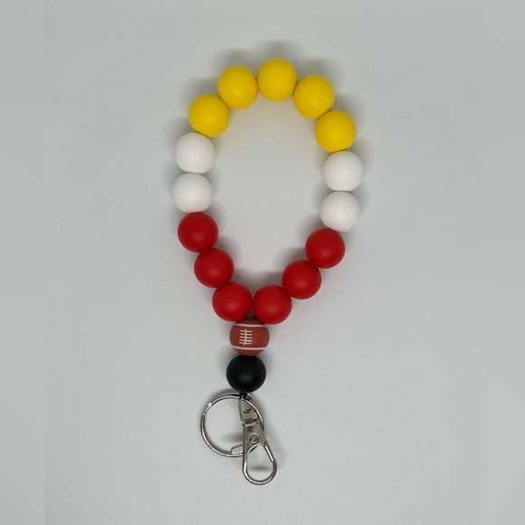 Handmade Chiefs wristlet/keychain! - Picture 2 of 2